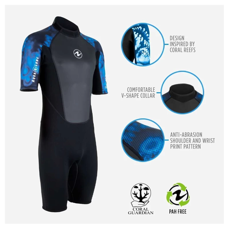 HydroFlex 3mm Coral Guardian Shorty Homme 4 HydroFlex 3mm Coral Guardian Shorty Homme – Image 4