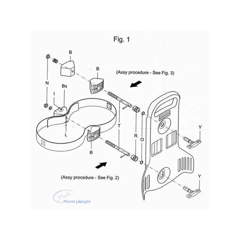 Kit De Fixation BIBO Scubapro 2 Kit De Fixation BIBO Scubapro – Image 2